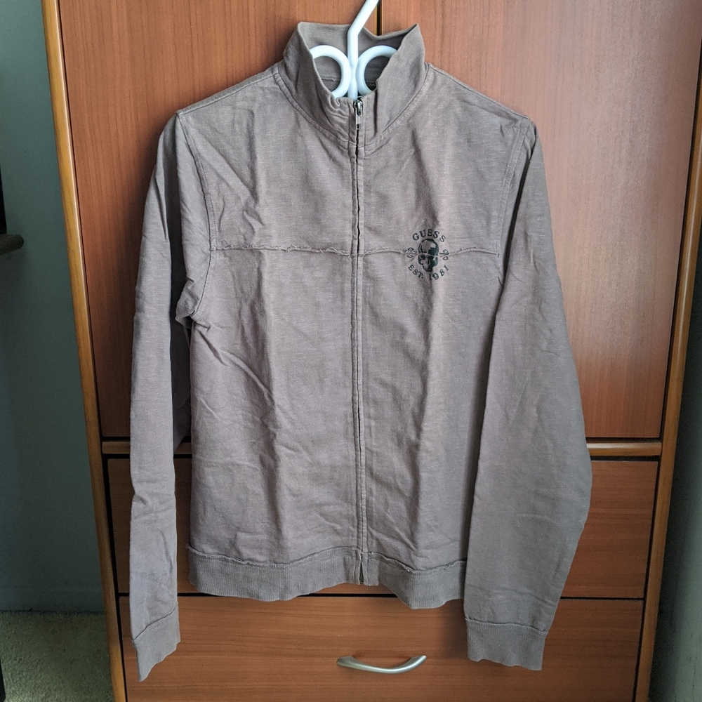 Guess skull zip sweatshirt